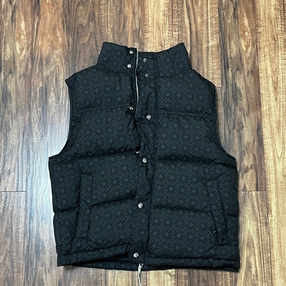 Chrome Hearts Black Puffer Vest